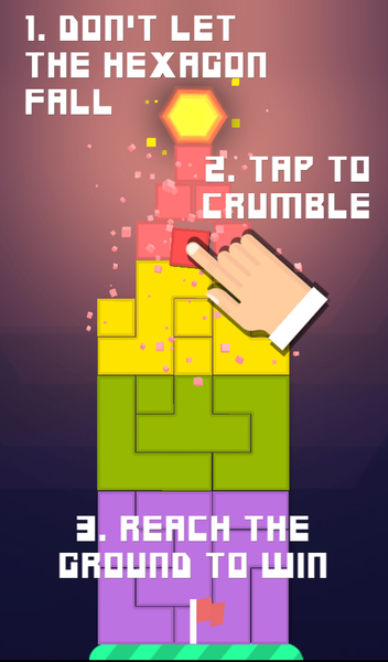 Hexagon Tower Balance Blocks - عکس بازی موبایلی اندروید