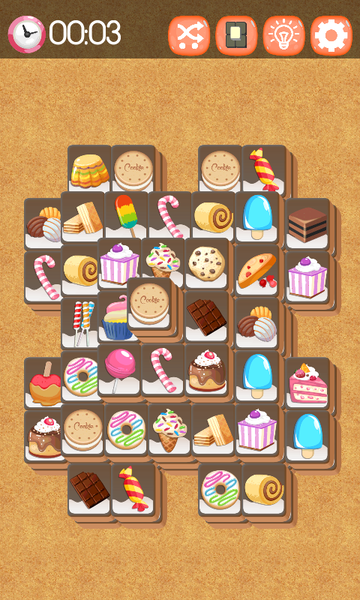 Mahjong Cookie & Candy Towers - Gameplay image of android game