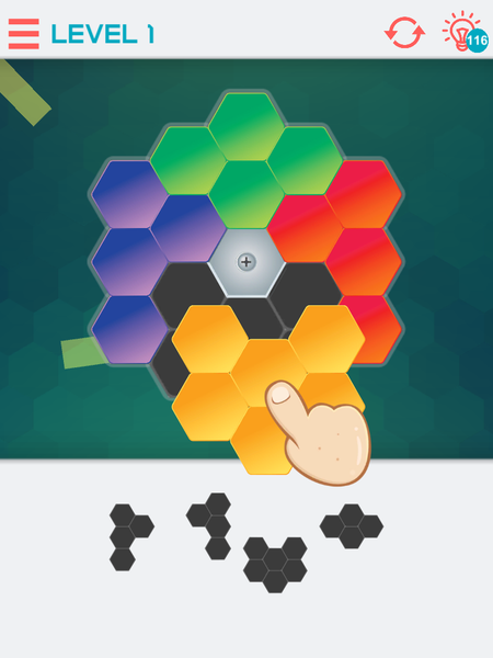 Hexagon Graph: Geometry Puzzle - عکس بازی موبایلی اندروید