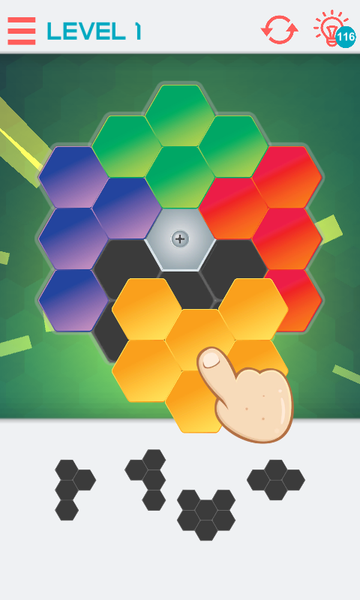 Hexagon Graph: Geometry Puzzle - عکس بازی موبایلی اندروید