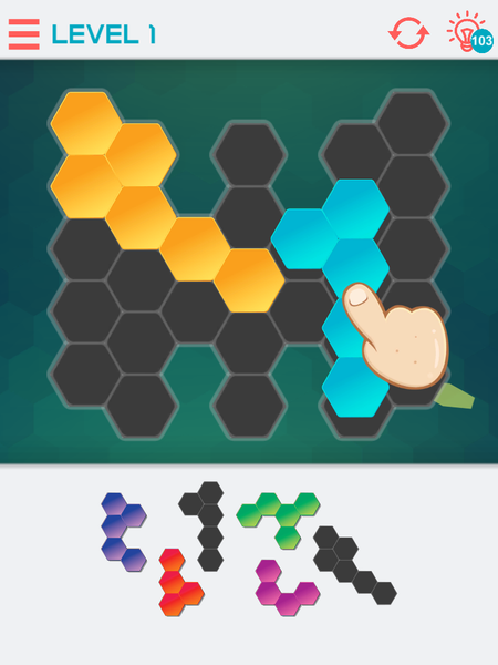Hexagon Graph: Geometry Puzzle - عکس بازی موبایلی اندروید