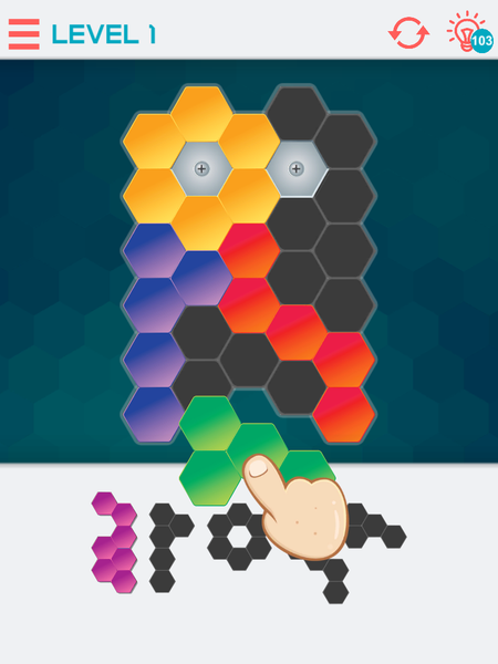 Hexagon Graph: Geometry Puzzle - عکس بازی موبایلی اندروید