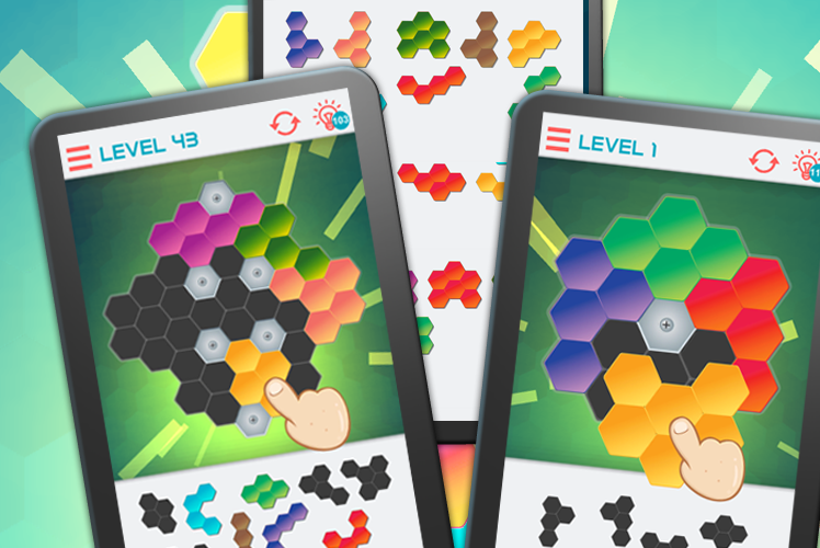 Hexagon Graph: Geometry Puzzle - Gameplay image of android game