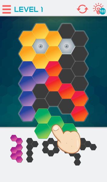 Hexagon Graph: Geometry Puzzle - عکس بازی موبایلی اندروید