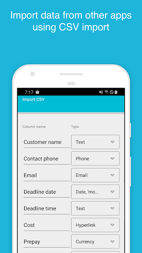 MobiDB Database - Manage work, business, hobby - عکس برنامه موبایلی اندروید