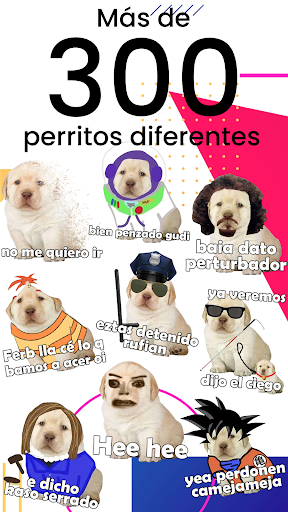 Stickers del Perrito Triste - Image screenshot of android app