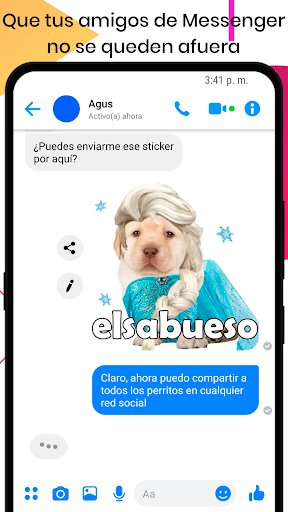 Stickers del Perrito Triste - Image screenshot of android app