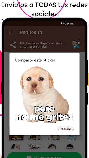 Stickers del Perrito Triste - Image screenshot of android app