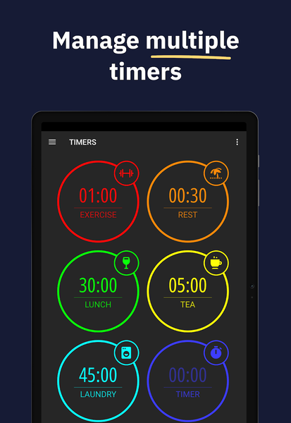 MultiTimer: Multiple timers - Image screenshot of android app