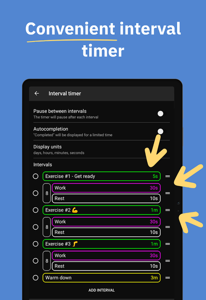 MultiTimer: Multiple timers - Image screenshot of android app