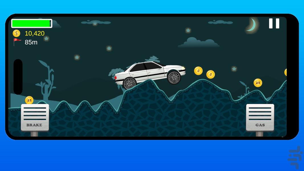 شوتی در تپه - عکس بازی موبایلی اندروید