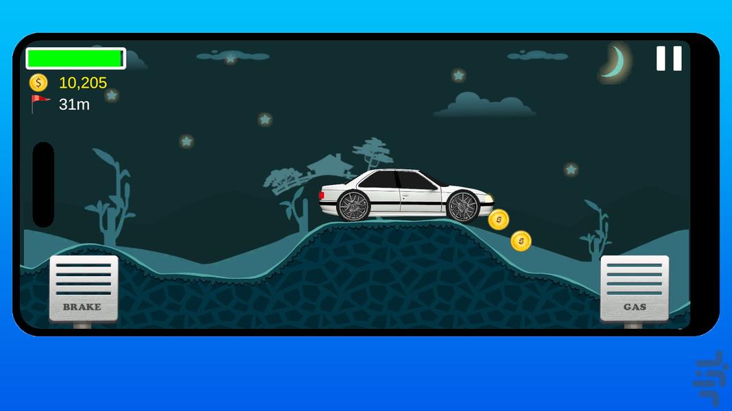 شوتی در تپه - عکس بازی موبایلی اندروید
