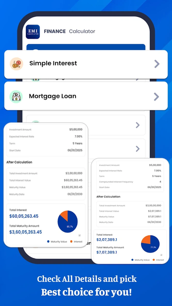 Loan, Finance & EMI Calculator - عکس برنامه موبایلی اندروید