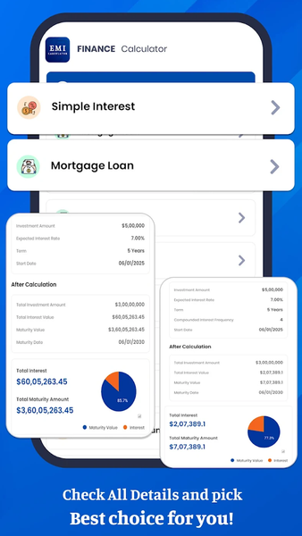 Loan, Finance & EMI Calculator - عکس برنامه موبایلی اندروید