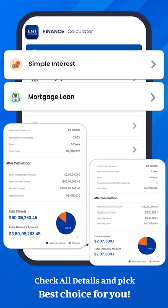 Loan, Finance & EMI Calculator - عکس برنامه موبایلی اندروید