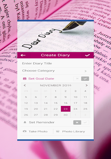 Personal Diary with password - Image screenshot of android app