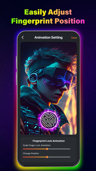 Fingerprint Live Animation ۴K - عکس برنامه موبایلی اندروید