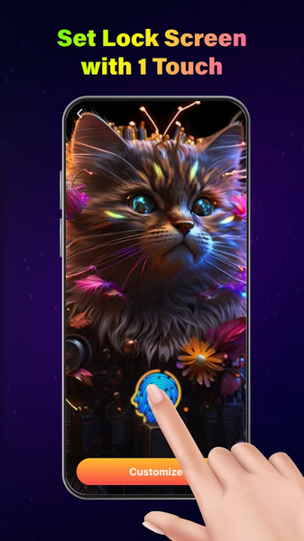 Fingerprint Live Animation ۴K - عکس برنامه موبایلی اندروید