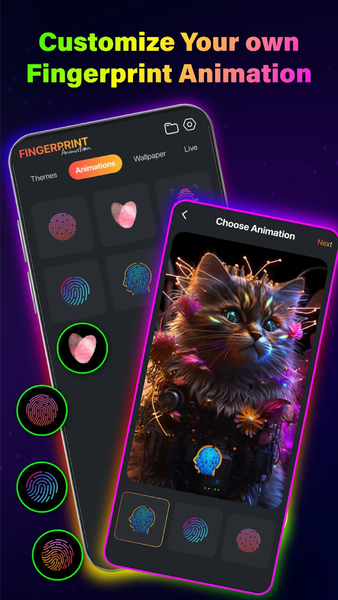 Fingerprint Live Animation 4K - عکس برنامه موبایلی اندروید