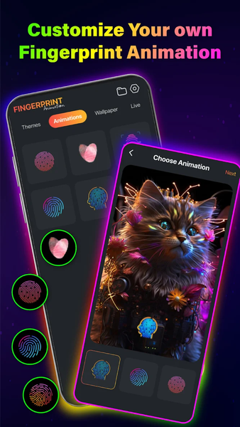 Fingerprint Live Animation 4K - Image screenshot of android app