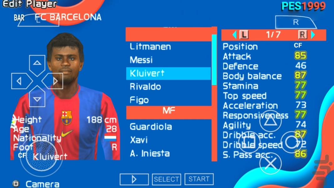 PES ۱۹۹۹ - عکس بازی موبایلی اندروید