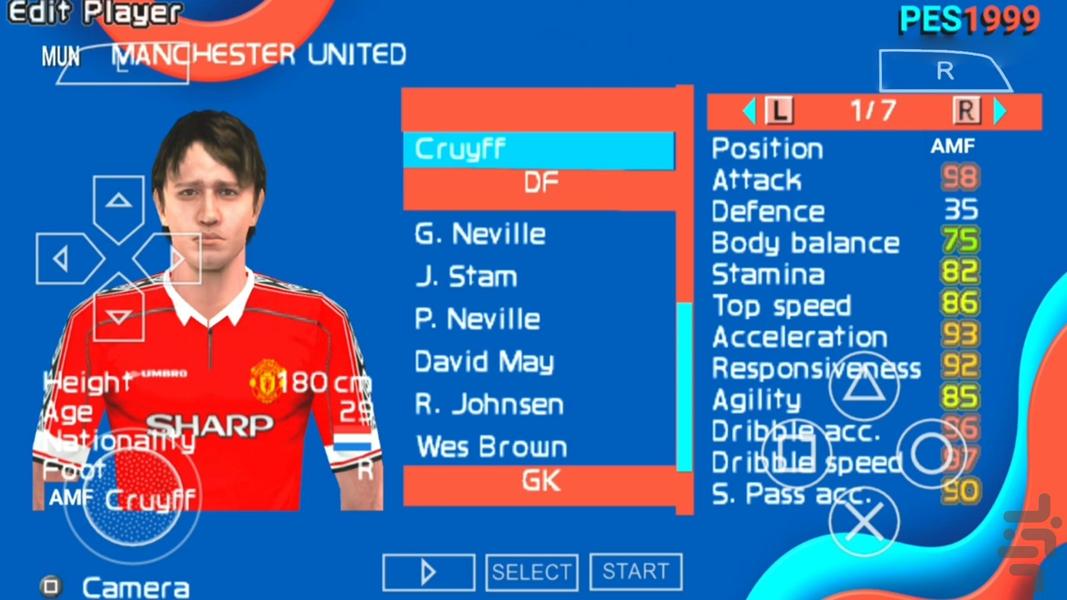 PES ۱۹۹۹ - عکس بازی موبایلی اندروید