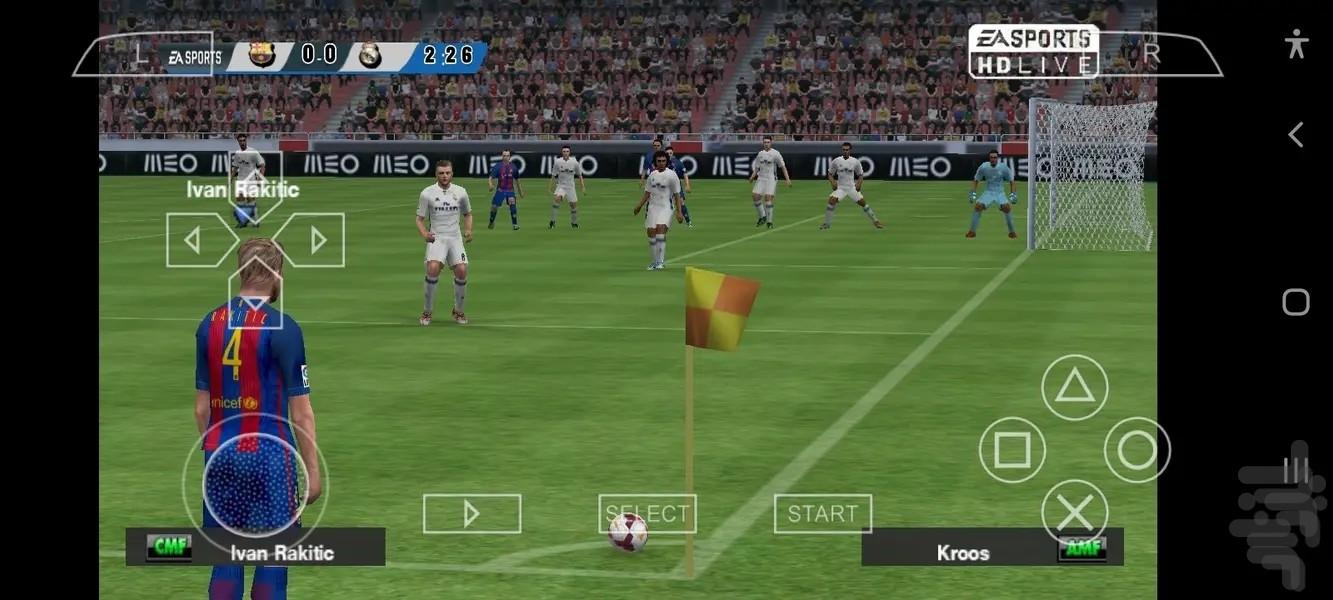 pes شبیه ساز بازی psp - Gameplay image of android game