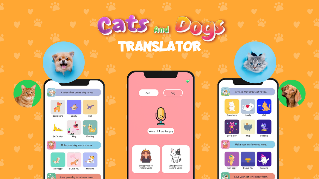 Pet Say - Talking Pet, Cat&Dog - عکس برنامه موبایلی اندروید