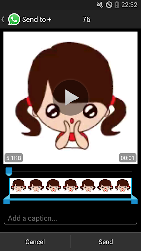 Animated Sticker for messenger - Image screenshot of android app
