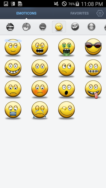 IFace Emoticons Stickers - Image screenshot of android app