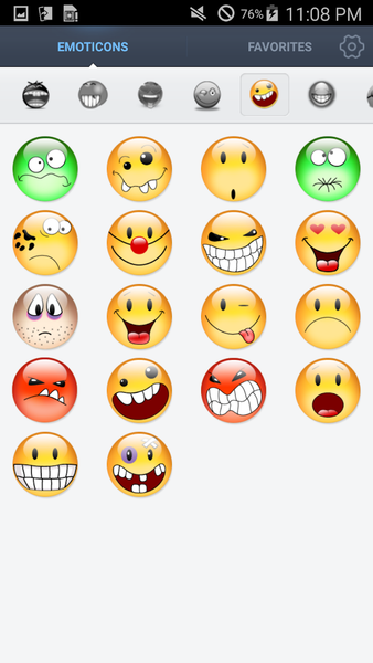 IFace Emoticons Stickers - Image screenshot of android app