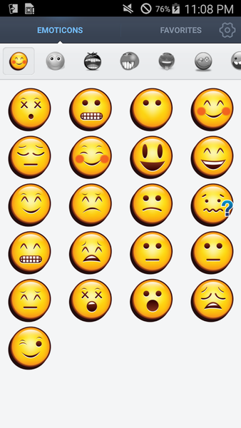 IFace Emoticons Stickers - Image screenshot of android app