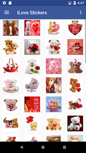 Romantic love stickers - Image screenshot of android app