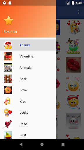 Romantic love stickers - Image screenshot of android app