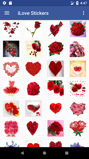 Romantic love stickers - Image screenshot of android app