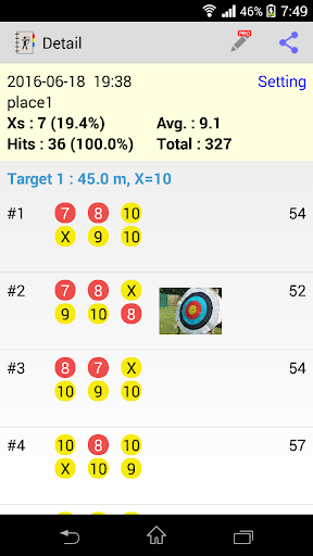 Archery Score Keeper - Image screenshot of android app