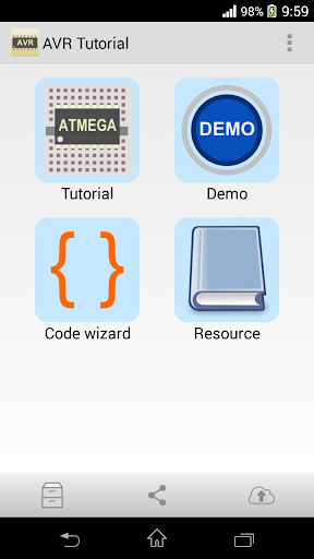 AVR Tutorial - Image screenshot of android app