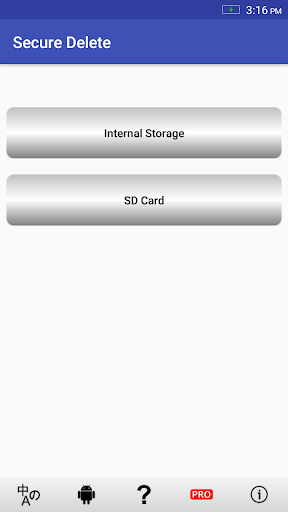Secure delete - Image screenshot of android app