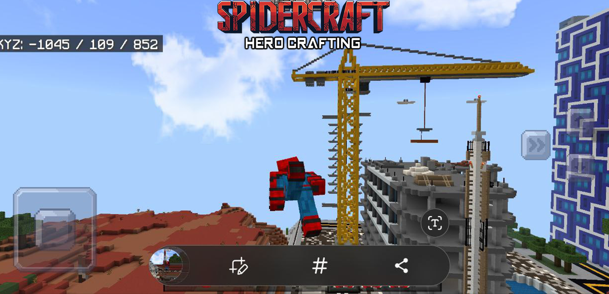 SPIDERCRAFT X : Hero Crafting - عکس بازی موبایلی اندروید