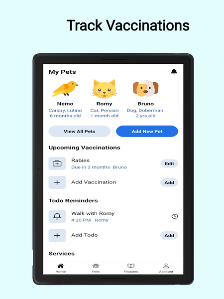 Pet Care & Health Tracker - عکس برنامه موبایلی اندروید