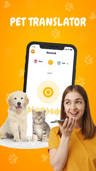 Cat & Dog Translator Prank App - عکس برنامه موبایلی اندروید