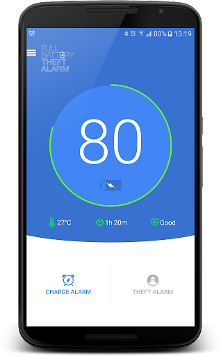 Full Battery & Theft Alarm - عکس برنامه موبایلی اندروید