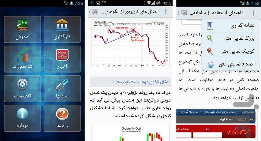 آموزش بورس 💲 + تکنیکال 📈 - عکس برنامه موبایلی اندروید