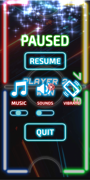 Glow Hockey Neon Challenge - Gameplay image of android game