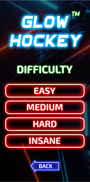 Glow Hockey Neon Challenge - Gameplay image of android game