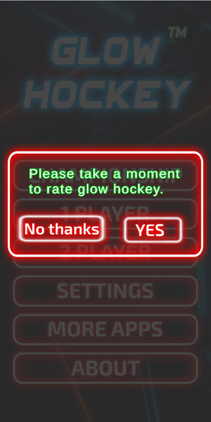 Glow Hockey Neon Challenge - Gameplay image of android game