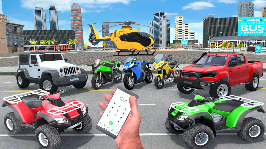 Indian City Bike Rider ۳D Game - عکس بازی موبایلی اندروید