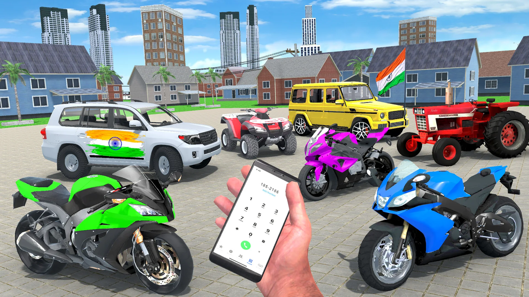 Indian City Bike Rider ۳D Game - عکس بازی موبایلی اندروید