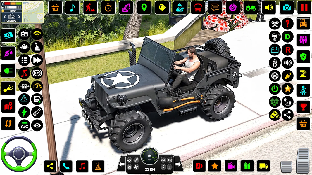 US Jeep Simulator Games 3d - Gameplay image of android game