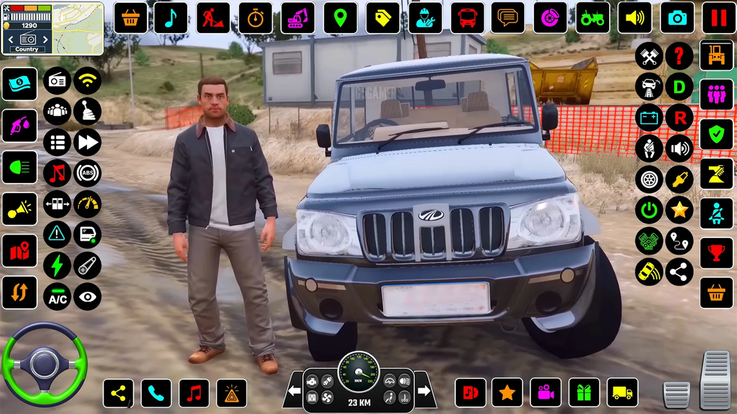 US Jeep Simulator Games 3d - Gameplay image of android game